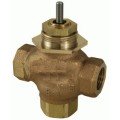 Schneider Electric VB-7313-0-4-06 3-Way Brass Trim Mixing Globe Valve Body with threaded NPT, 0.75&amp;quot;, 7.5 Cv-