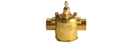 Schneider Electric VM2213 Erie PopTop Non-Steam Control Valve, 1/2", 2-way, sweat, 4CV, brass-