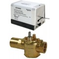 Schneider Electric VT2343G13A020 Erie PopTop General Control Valve with Actuator, 3/4", 2-way, inverted flare (retrofit), 3.5CV, brass-