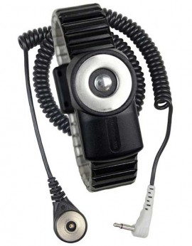 SCS 2228 MagSnap 360 Metal Wristband with 6&#039; Coil Cord, Dual Wire, Small-