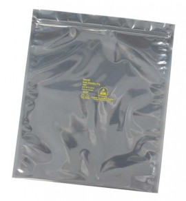 SCS 30088 1000 Series Metal-In Static Shielding Bags with Zipper, 8 x 8", 100-Pack-
