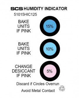 SCS 51015HIC125 Humidity Cards, 5 to 15%, 125-Pack-
