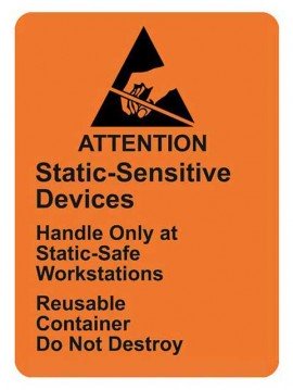 SCS 7101 RS-471 Reusable Caution Labels, 1.8 x 2.5&quot;,  Roll of 500-