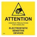 SCS 7201 MIL-STD-129N Reusable Caution Labels, 2 x 2&quot;,  Roll of 500-