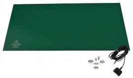 SCS 770085 R3 Dissipative Rubber Worksurface Mat Kit, 24 x 48&amp;quot;, Green-