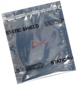 SCS 817Z1012 Metal-In Static Shield Zipper Bags, 10 x 12in, 100-Pack-
