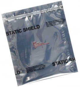 SCS 817Z68 Metal-In Static Shield Zipper Bags, 6 x 8in, 100-Pack-