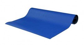 SCS 8902 8900 Series 2-Layer Rubber Mat Roll, 0.065" x 24" x 50', Blue-