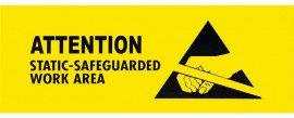 SCS ESDSIGN4X10 ESD Awareness Sign, RS-471, 4 x 10&amp;quot;-