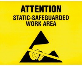 SCS ESDSIGN8.5X11 ESD Awareness Sign, RS-471, 8.5 x 11&amp;rdquo;-