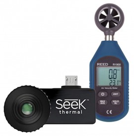 Seek Compact Wide View Advanced Thermal Imaging Camera for Android Kit - Includes the R1900 Air Velocity Meter FREE-
