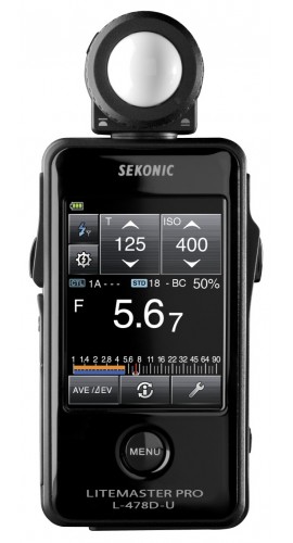 Sekonic LiteMaster Pro L-478D-U Light Meter, -2 to 22.9 EV-