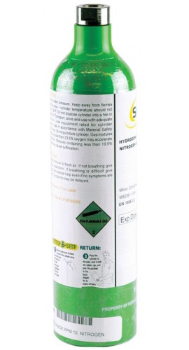SENSIT 315-100009 Calibration Gas for the P400, 5ppm Cl<sub>2</sub>, 34L-