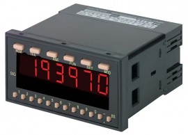 SHIMPO DT-5TS Panel Mount Tachometer with selectable inputs, 100-240 VAC Power-