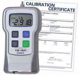 SHIMPO FGE-100XY Digital Force Gauge 100lb/50.00kg/500.0N,  -