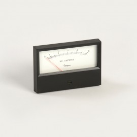 Simpson 15000 Model 523A Self-Shielding Movement DC Milliammeter Designer-Style Analog Panel Meter, 0 to 1, 3.5"-