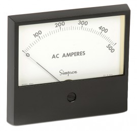 Simpson 16140 Rugged Seal Style Analog Panel Meter, 4.5&amp;quot;, 0 to 1 mA-