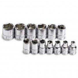 SK Tools 1313 Socket Set, 1/4" Drive, Metric, 13-pack-