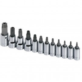 SK Tools 19768 Tamper-Proof Torx Set, 12-pack, 1/4" and 3/8" drive-