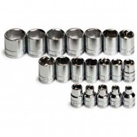 SK Tools 3919 Socket Set, 3/8" drive, 19-pack metric-