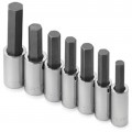 SK Tools 41227 Hex Bit Socket Set, 1/2" drive, 7-pack fractional-