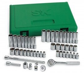 SK Tools SKT91848 Socket Set, ¼" drive, 48-piece-