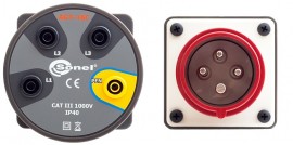Sonel WAADAAGT16C 3-Phase Socket Adapter, 16 a, pen sockets-