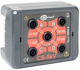 Sonel WAADACS5KV Calibration Box, 0.16" banana sockets, crocodile clips-