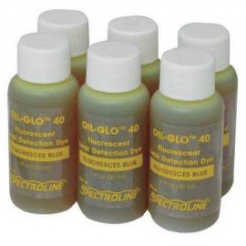 Spectroline NDT OIL-GLO 40/6 Fluorescent Leak Detection Dye, Glows Bright Blue, 6 x 1oz-