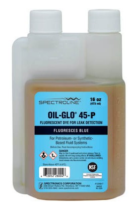 Spectroline NDT OIL-GLO 45-P Fluorescent Leak Detection Dye, Glows Blue, 1 Pint-