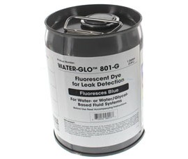 Spectroline NDT WATER-GLO 801-5G Fluorescent Leak Detection Dye, Glows Blue, 5gal-