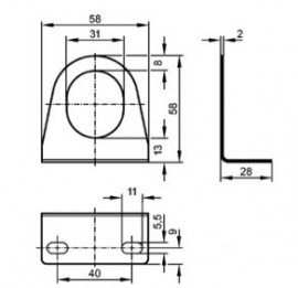 SPM 90455 Angle Bracket M30-