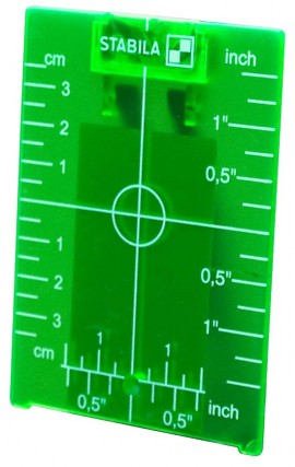 Stabila 07442 Green Magnetic Ceiling Target Plate-