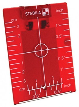 Stabila 07474 Red Magnetic Ceiling Target Plate-