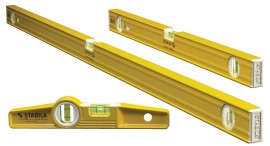 Stabila 29824 Pro Set, 1 Torpedo Level 81Sm and 2', 4' Levels-