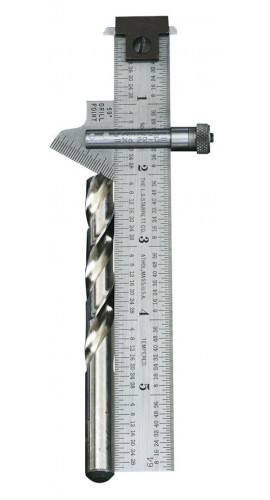Starrett 22C Drill Point Gauge, 6&quot;, 0 to 59&amp;deg;-