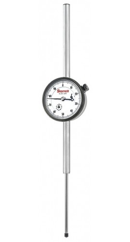 Starrett 25-3041J Dial Indicator with long range, 0 to 3&quot; range, 0 to 100 reading-