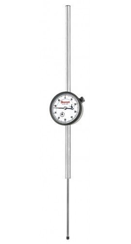 Starrett 25-4041J Dial Indicator with long range, 0 to 4&quot; range, 0 to 100 reading-
