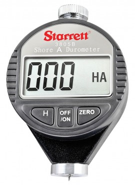 Starrett 3805B Electronic Durometer with LED Display, 0 to 100 HAS, Shore A Scale-
