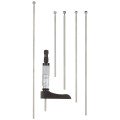 Starrett 443Z-9RL Micrometer Depth Gage with Half Base, 0 to 9&amp;quot;-