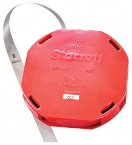 Starrett 666-2 Thickness Gauge with dispenser, 0.002", 25' x 0.5"-