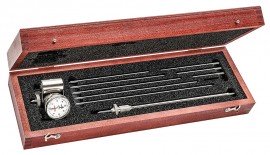 Starrett 696Z Crankshaft Distortion Dial Strain Gauge with balancing attachment, 2.375 to 18" range, 0 to 20 to 0 dial-