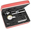 Starrett 709ACZ Dial Test Indicator with dovetail mount and attachments, 0.03" range, 0 to 15 to 0 reading-