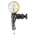 Starrett 711HSZ Last Word Dial Test Indicator with body clamp, 0.03" range, 0 to 15 to 0 reading-