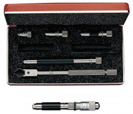 Starrett 823AZ Tubular Inside Micrometer with case, 1.5 to 8" range, 0.001" graduations-