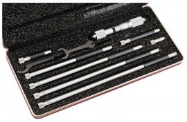 Starrett 823CZ Tubular Inside Micrometer with case, 4 to 24" range, 0.001" graduations-