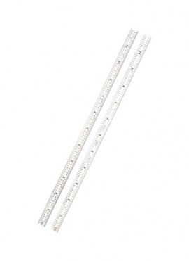 Starrett C305R-12 W/SLC Full Flexible Steel Rule with Standard Letter of Certification, 5R, 12&amp;quot;, 1/2&amp;quot;-