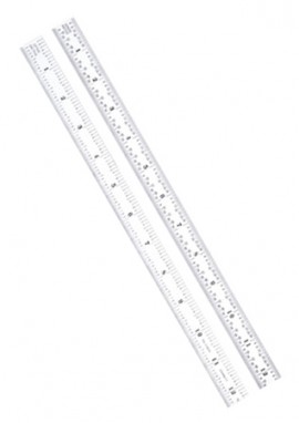 Starrett C305R-24 Full Flexible Steel Rule with Inch Graduations, 5R, 24&amp;quot;-
