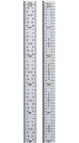 Starrett C305R-6 W/SLC Full Flexible Steel Rule with Standard Letter of Certification, 5R, 6&amp;quot;-