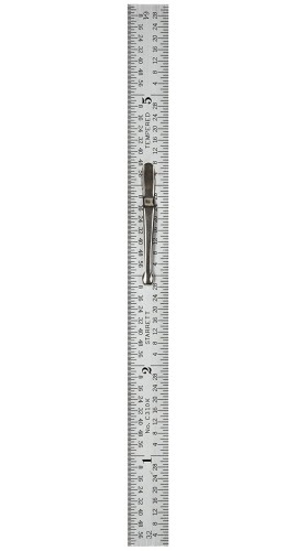 Starrett C310K-6 Steel Rule with Inch Graduation, 10R, 6&amp;quot;-